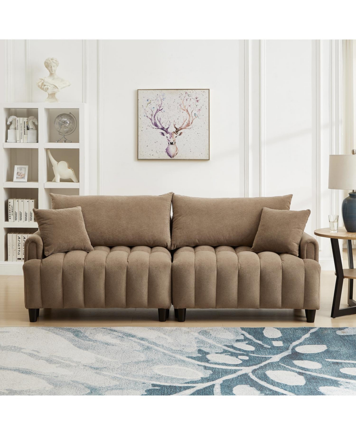 Streamdale Furniture 83" Futon Sofa Bed with Pillows