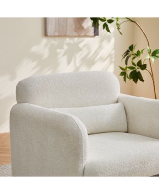 34" Velvet Sofa - Modern Single Couch for Small Spaces