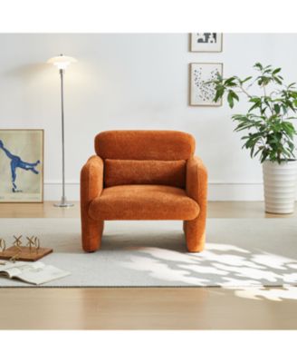  34" Velvet Sofa - Modern Single Couch for Small Spaces