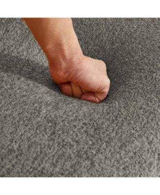 Single Foam Sofa Chair with Footrest & Pillow