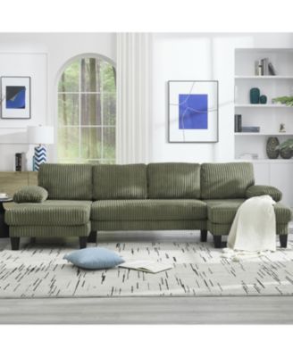 Streamdale U-Shaped Sofa with Double Chaise & Oversized Seat