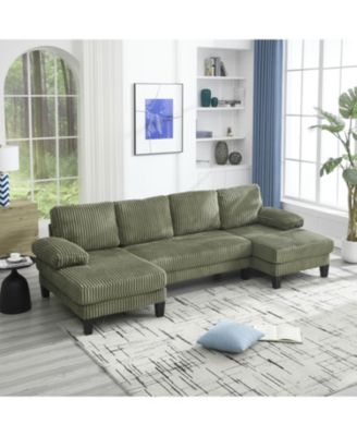 Streamdale U-Shaped Sofa with Double Chaise & Oversized Seat