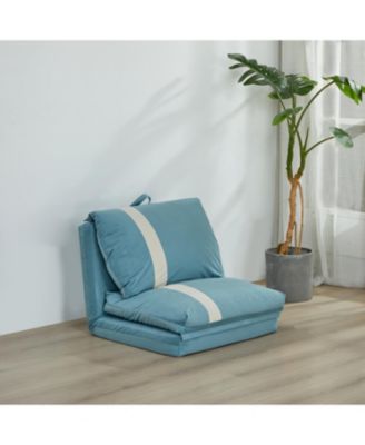 Corduroy Floor Sofa Bed - Adjustable, Foldable, Space-Saving