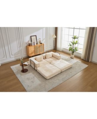 Compression Convertible Sofa Bed, Chenille