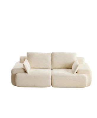 Modern Memory Foam Corduroy Sectional Sofa