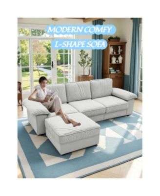 Streamdale L-Shaped Sectional Sofa with Hidden Storage