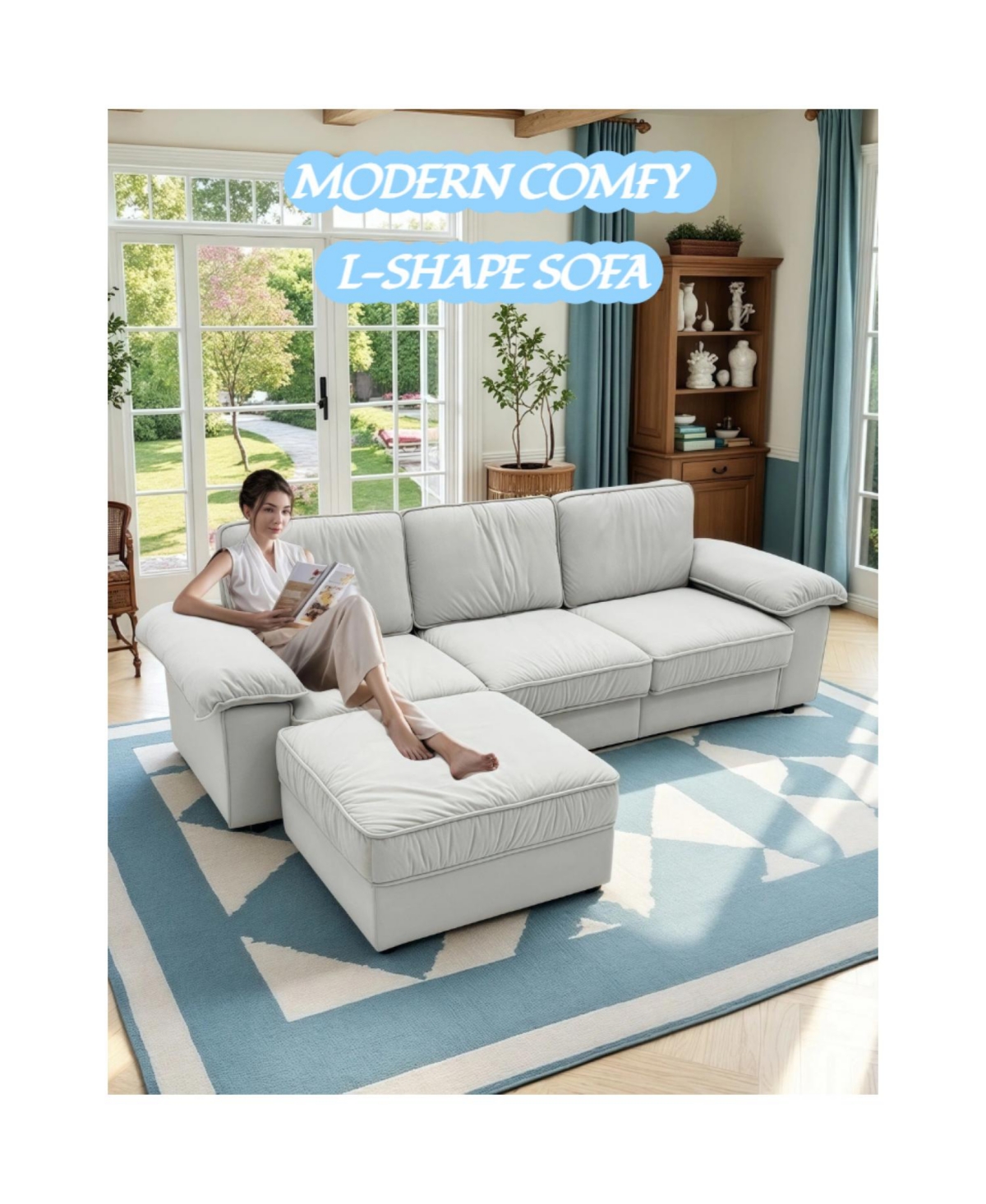Streamdale L-Shaped Sectional Sofa with Hidden Storage