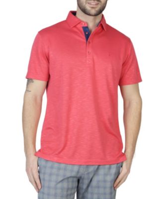 Men's Slub Micro Pique Polo w/Contrast Trim