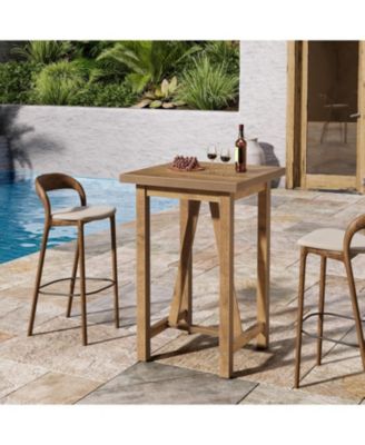 Bar Table, 39.4" Tall Counter Height Pub Table for Cocktail Coffee Bistro, Farmhouse Square High Top Desk