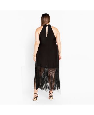 Plus Size Calypso Fringe Dress