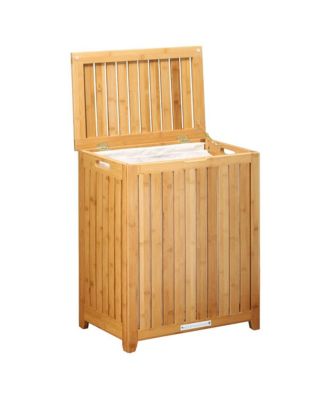 Spa-Style Bamboo Laundry Hamper