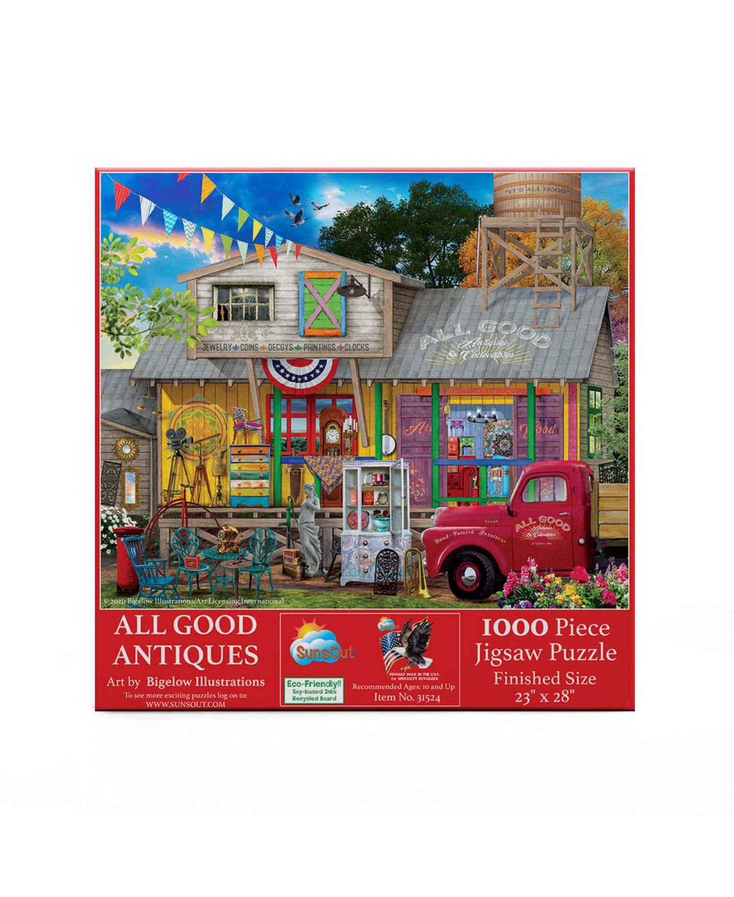 Детский пазл SunsOut All Good Antiques 1000 Piece Jigsaw Puzzle, Ages 15+ — фото 2