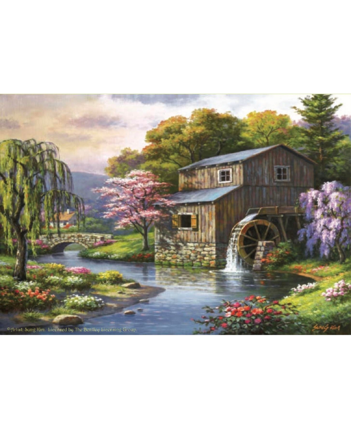 SunsOut Spring at the Mill 300 piece Jigsaw Puzzle for Adults