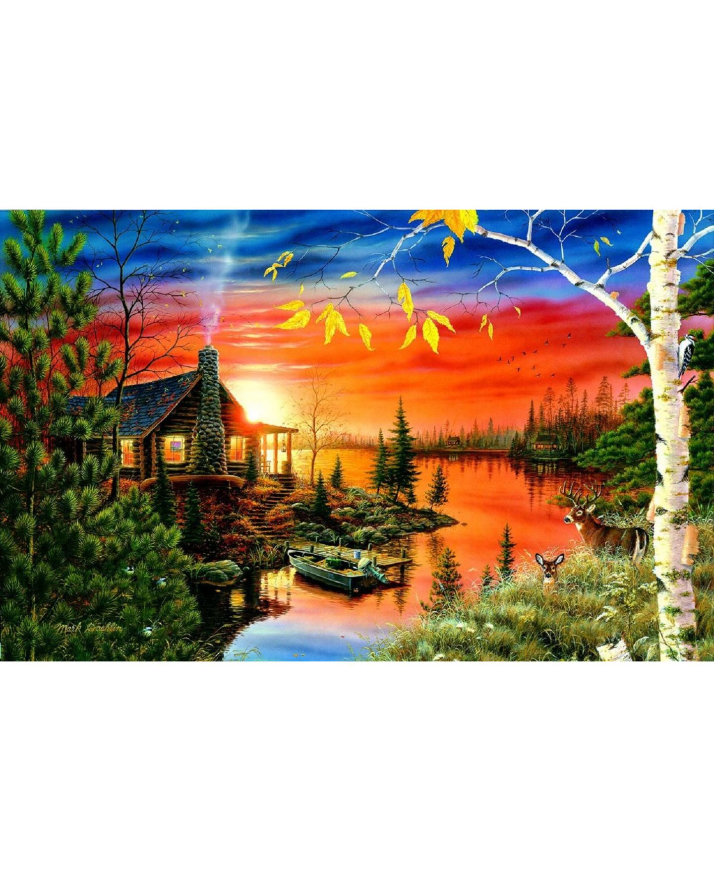 Детский пазл SunsOut Autumn Evening 550 Piece Interlocking Jigsaw Puzzle, от 15 лет — фото 3