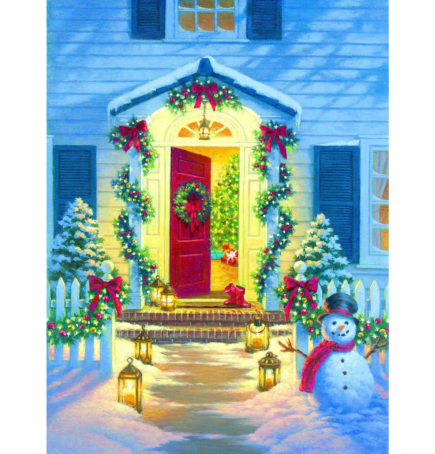 Детский пазл SunsOut Christmas Porch 500 Piece Jigsaw Puzzle, от 15 лет — фото 3