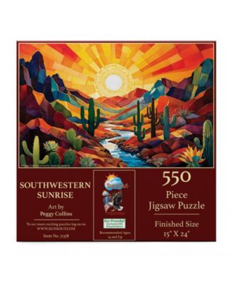 Southwestern Sunrise 550 piece Jigsaw Puzzle for Adults