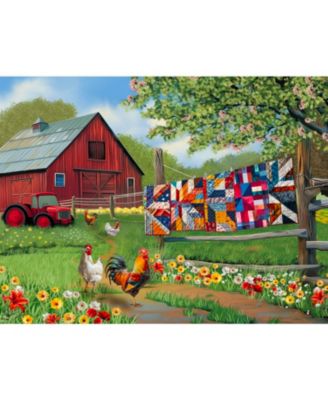 Quilts on the Farm 500 piece Jigsaw Puzzle for Adults