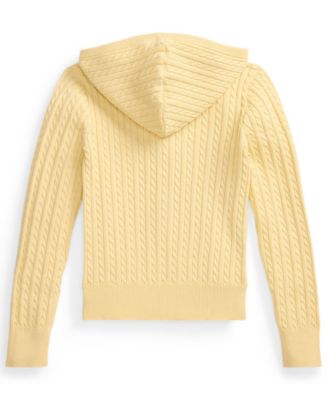 Girls' 7-16 Mini-Cable Full-Zip Hoodie