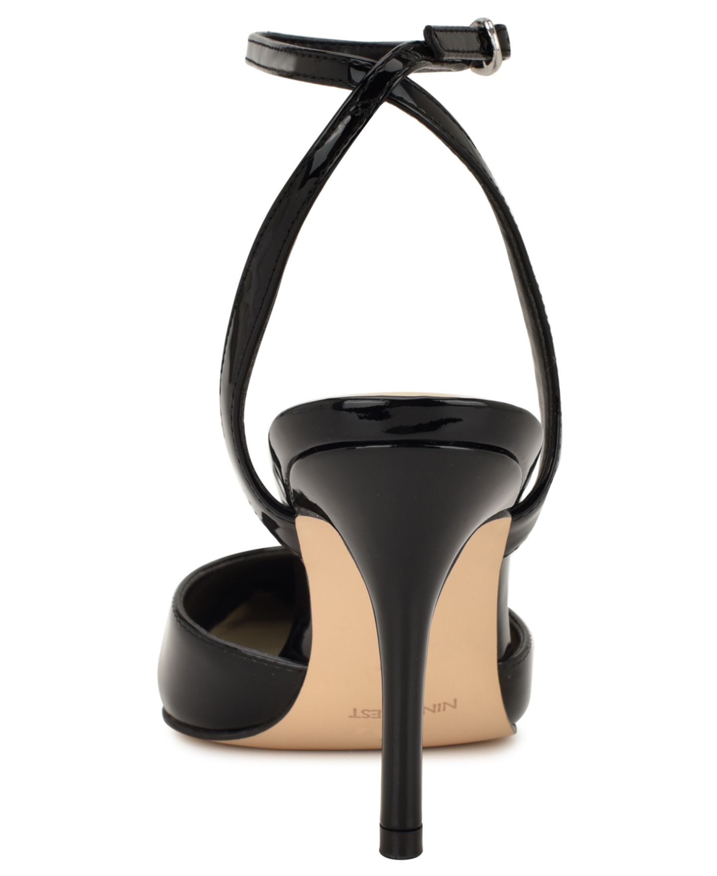 Женские туфли Nine West Grana Ankle Strap Stiletto Pumps, цвет: Чёрный лаковый — фото 3