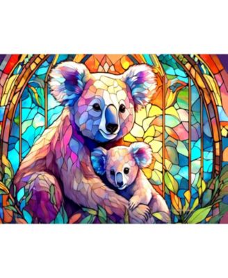 Stained Glass Zoo Koala 1000 piece Jigsaw Puzzle for Adults