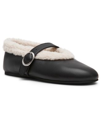 Women's Lodge Cozy Adjustable Strap Mary Jane Flats