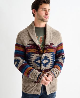 Men's Shawl Collar Cardigan Sweater