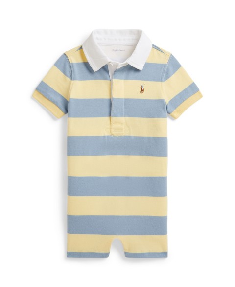 Polo Ralph Lauren Baby Boys' Striped Rugby Collar Shortall