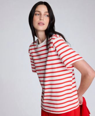 Women's Striped Crewneck T-Shirt