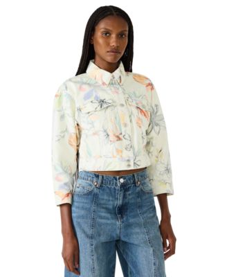 Women's Raleigh Printed Collared Trucker Jacket