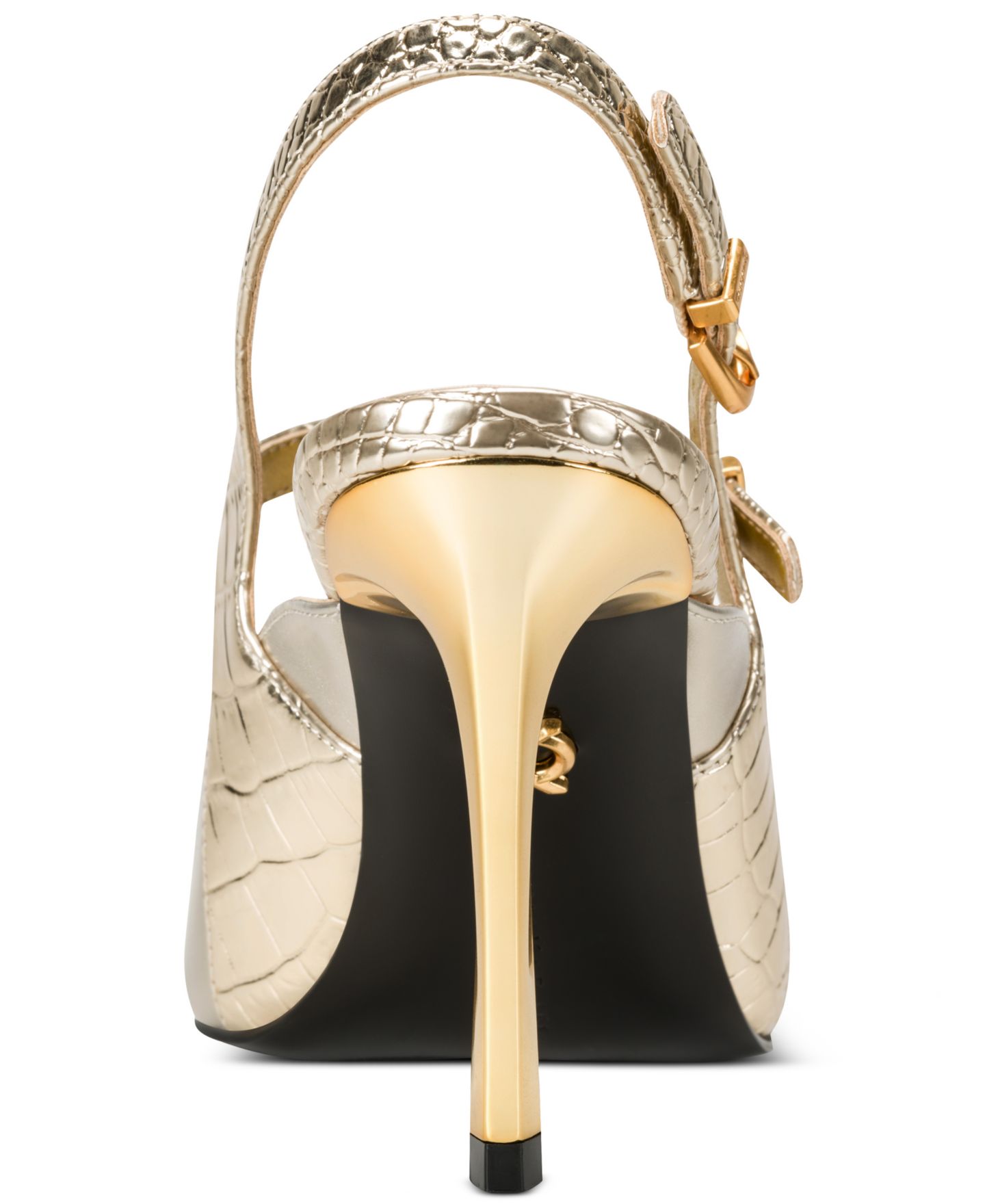 Женские сандалии Donna Karan New York Summer Slingback Dress Sandals, цвет: Белое золото / Шампань — фото 3