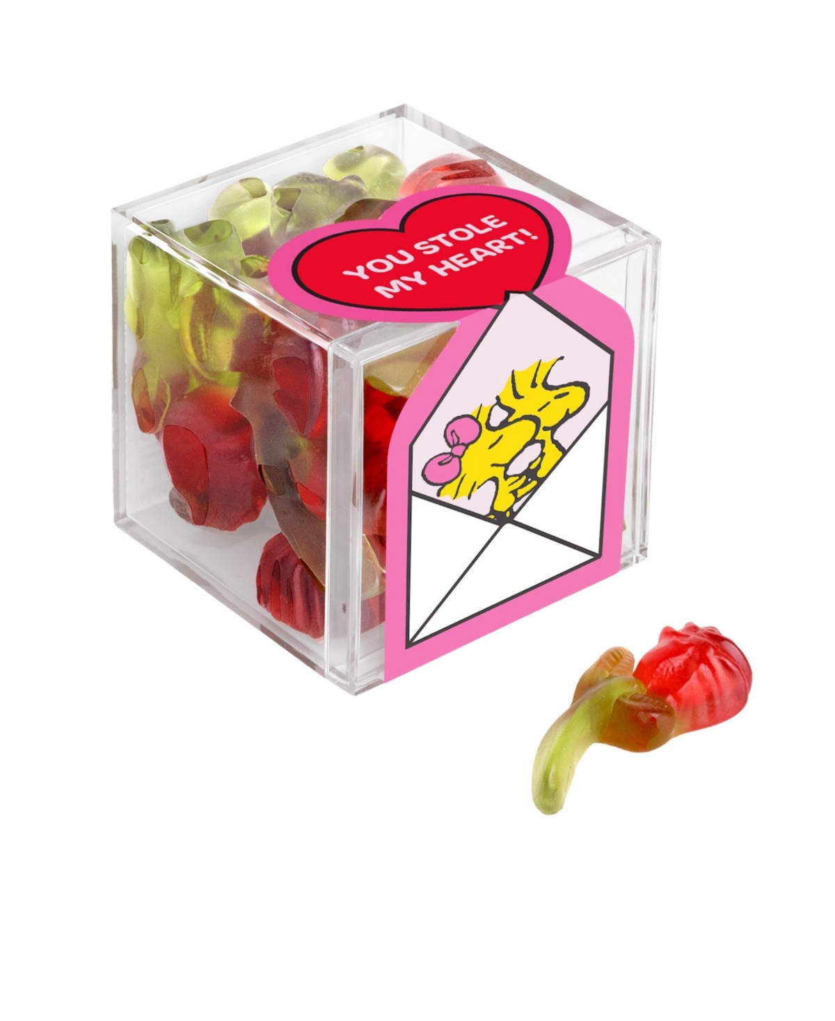 Sugarfina Valentine's Day Woodstock Long Stem Roses Candy Cube Kit, 3 Pieces