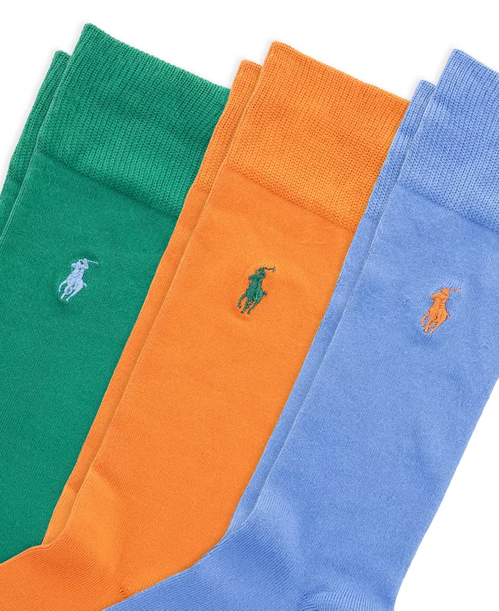 Men's Supersoft Dress Socks, 3-Pack - thumbnail 9