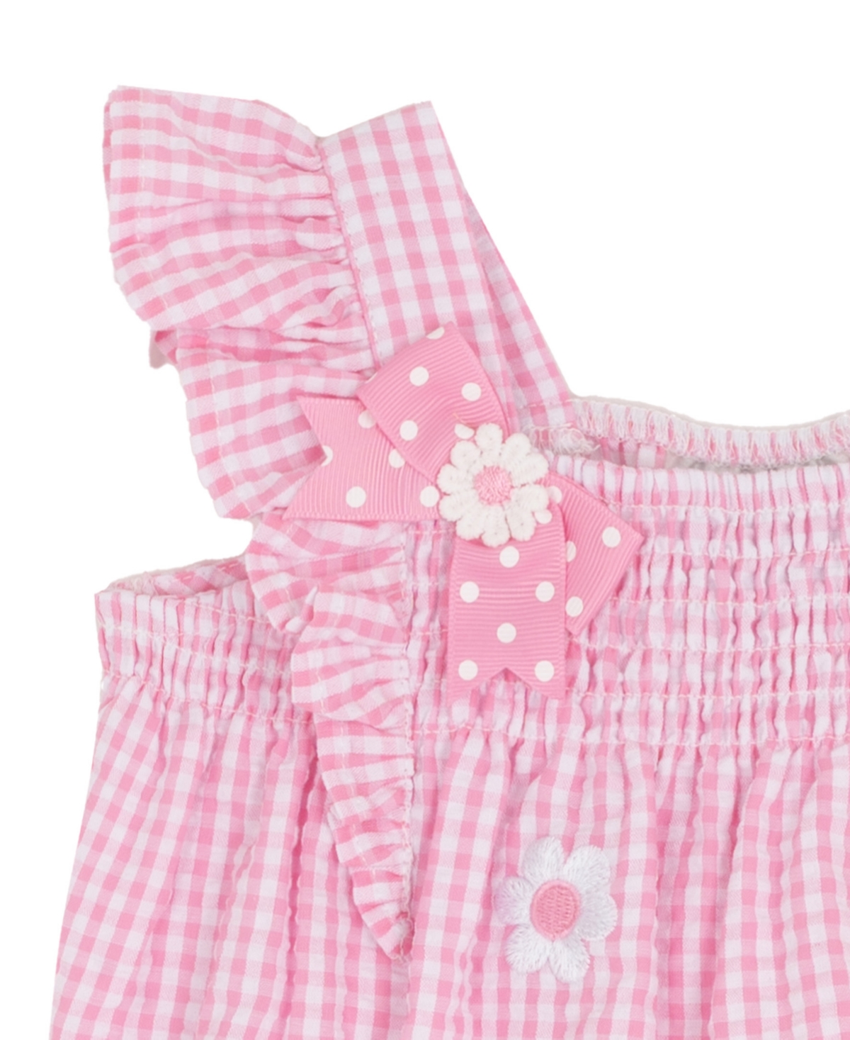 Rare Editions Baby Girls' Embroidered Daisy Sleeveless Top and Capri Pants, 2-Piece Set