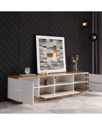 Streamdale 80" TV Stand with Multi-Functional Storage