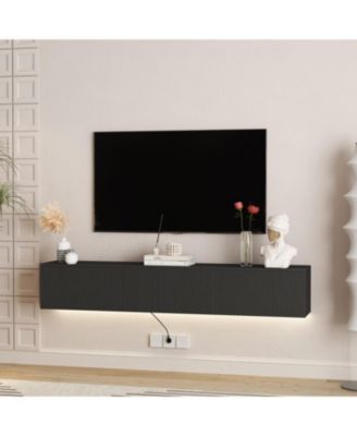 69" MDF Floating Wall Mounted LED TV Stand
