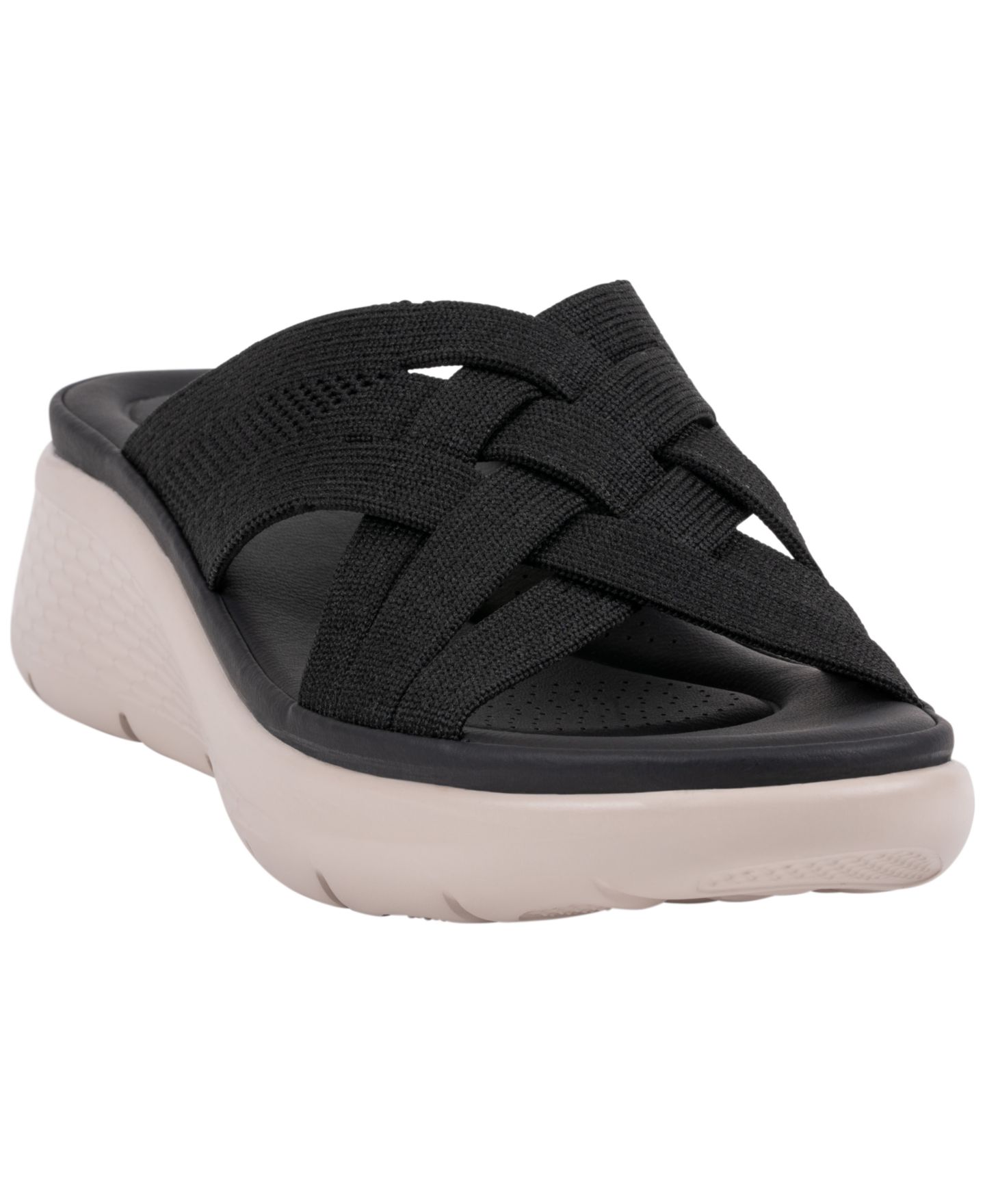 Женские сандалии GC Shoes Sellena Knit Strappy Comfort, цвет: Чёрный — фото 1