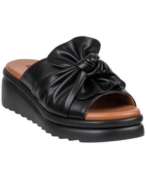 Женские сандалии GC Shoes Harlow Bow Slide Wedge, цвет: Чёрный