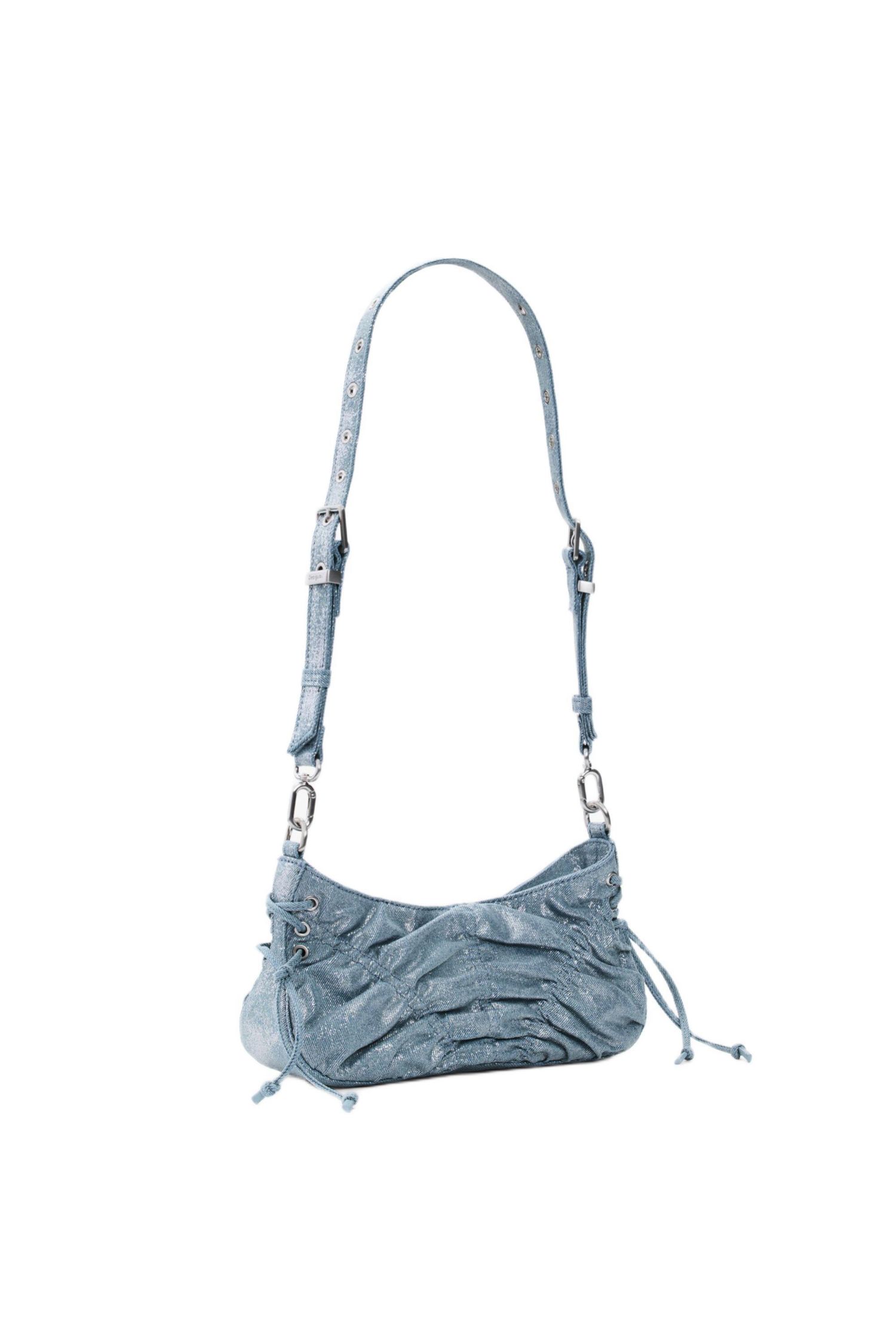 Women's Small gathered denim bag