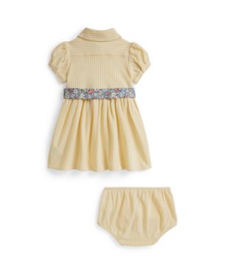 Baby Girls' Polo Club Collar Dress and Bloomers