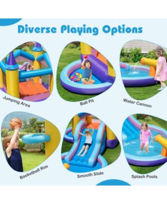 Kids Outdoor Wooden Mud Kitchen Playset with Sink and Cooking Accessories