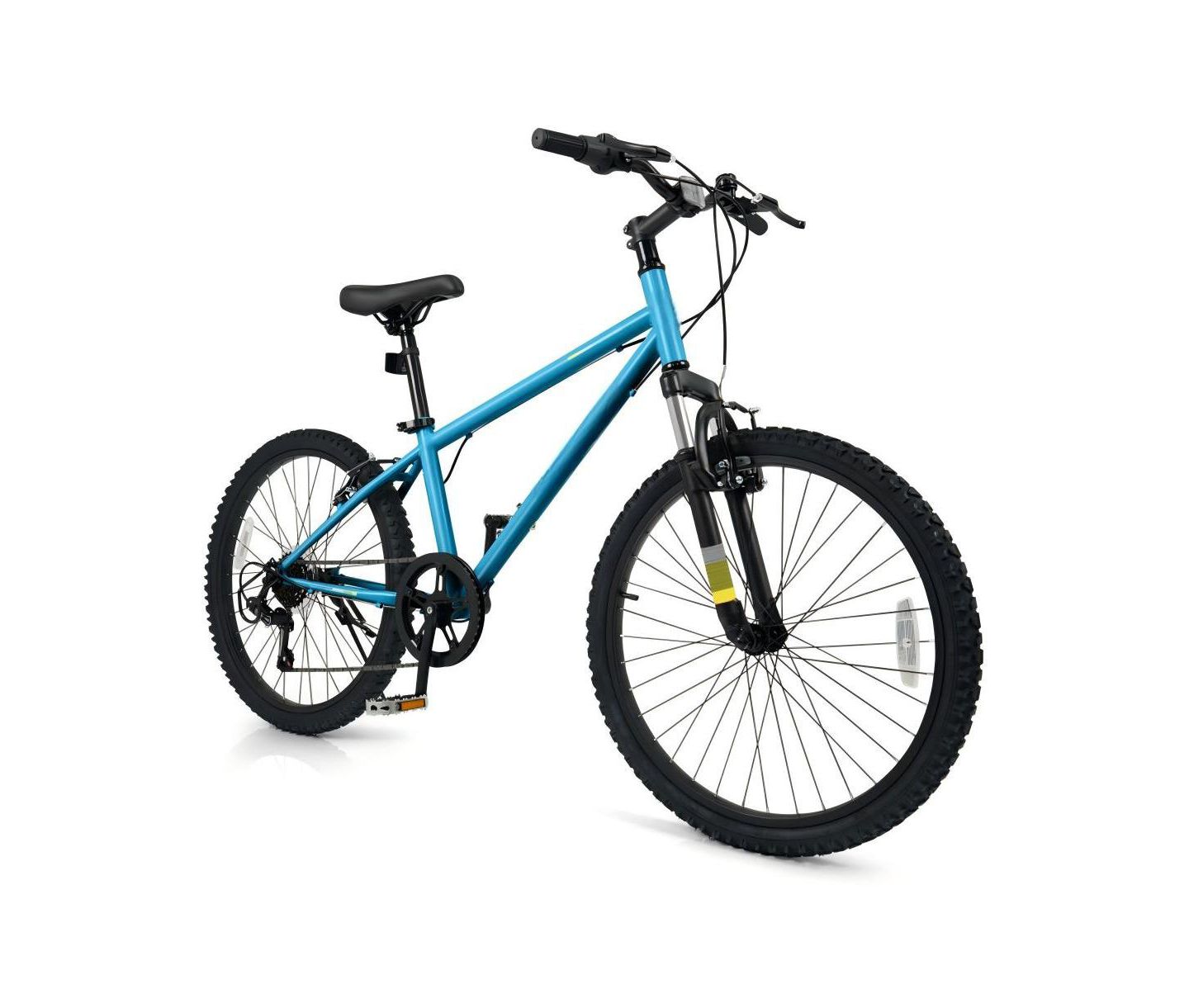 Детская игрушка HONGGE 20 Inch Kids Mountain Bike with Front Suspension Fork and Six-Speed Drivetrain, Ages 8+, цвет: Синий — фото 1