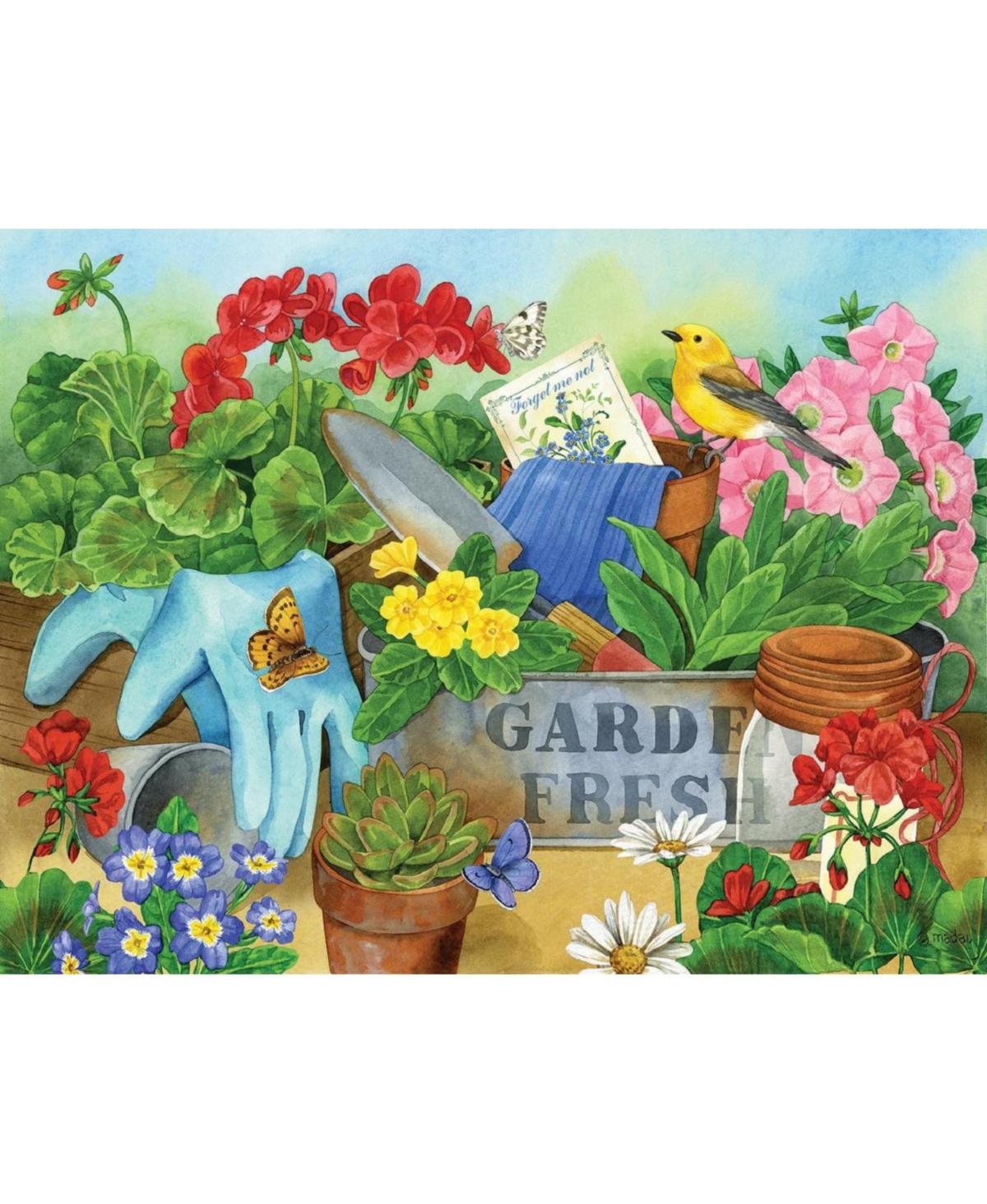 SunsOut Gardener's Table 500 piece Jigsaw Puzzle for Adults
