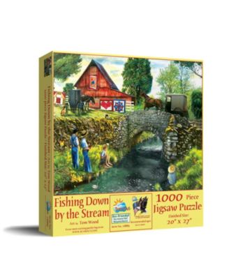 Fishing Down by the Stream 1000 piece Jigsaw Puzzle for Adults
