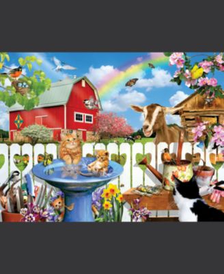 Spring Bird Bath 300 piece Jigsaw Puzzle for Adults