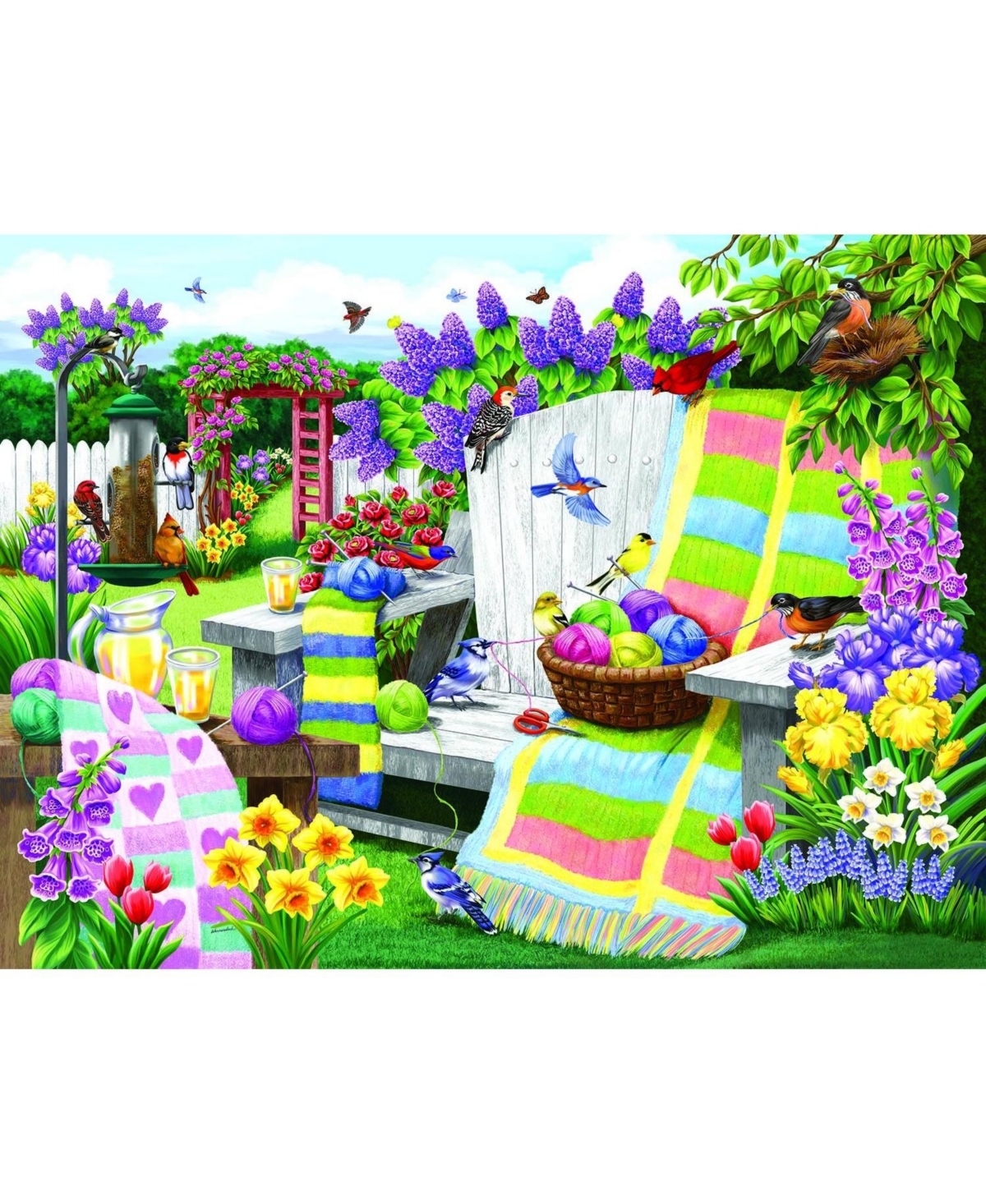 SunsOut The Many Colors of Spring 1000 piece Jigsaw Puzzle for Adults
