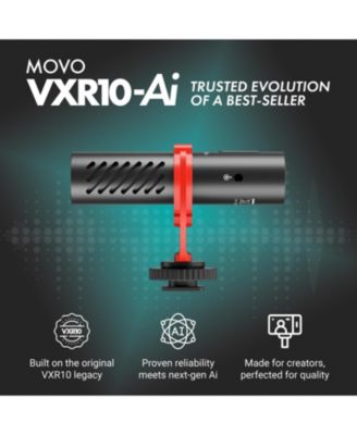 VXR10-AI Shotgun Microphone with AI Noise Cancellation for Cameras, Smartphones, Computers