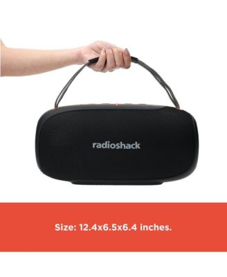 80W IPX5 Splashproof Powerful Portable Bluetooth Speaker Black & Orange with TWS for Pairing