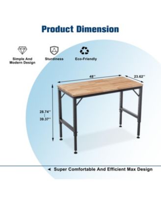 Streamdale 48" Heavy-Duty Adjustable Workbench for Garage