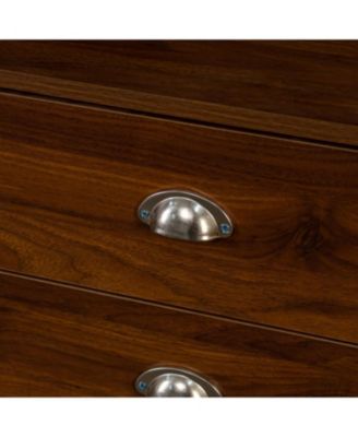 2-tier  Home Office Computer Desk with Hutch, Antiqued finish