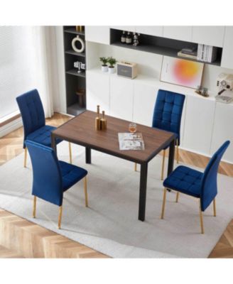 Streamdale Modern Velvet Nordic Dining Chair Set (4)